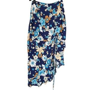 For Love & Lemons Asymmetrical Floral Print Skirt size Small